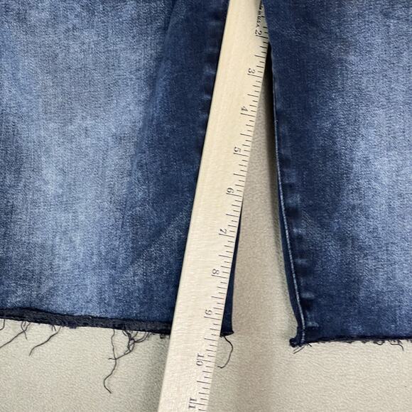 Superdry Short Mens 30 Blue Tyler 03 Cut Off Raw Hem Slim Fit Stretch‎ Denim - Picture 9 of 15